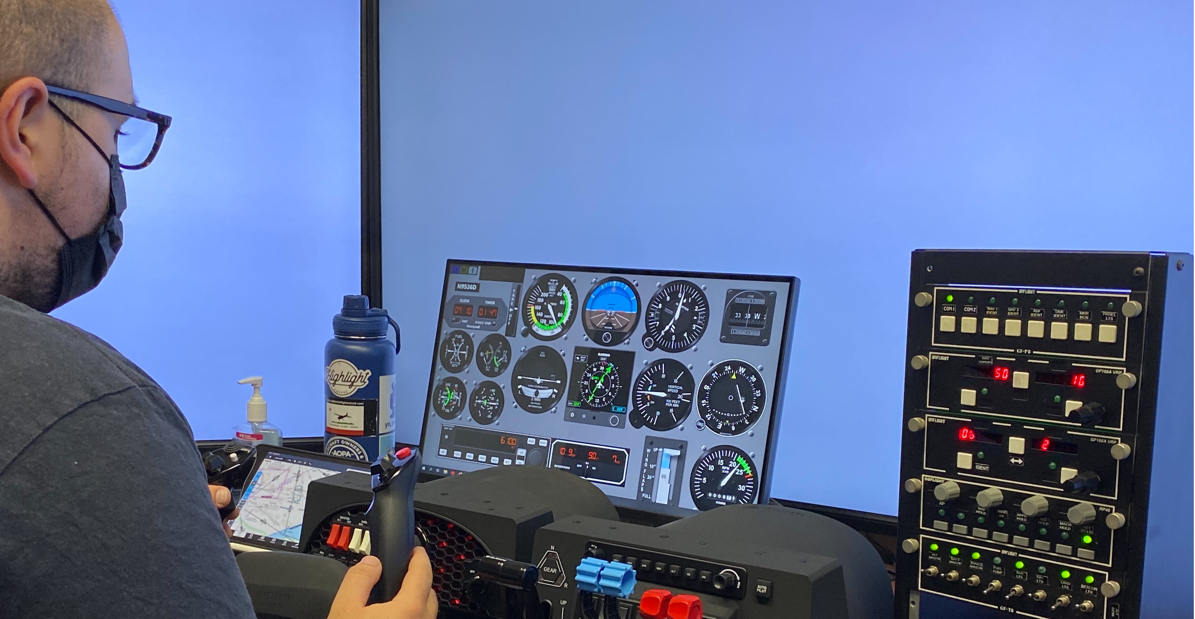 Van Nuys Flight School Cockpit